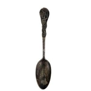 Sterling Silver Souvenir Spoon Lake George Rogers Slide F.W. Sims & Co Engraved